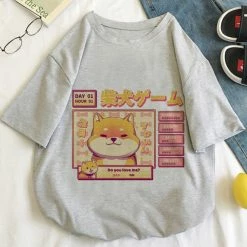 Apparel Kawaii Gamer Shiba Inu Women's Tee Tops 16 Apparel Kawaii Gamer Shiba Inu Women's Tee Tops