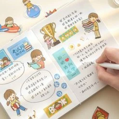 Accessories Kawaii Girl Adventures Stickers Set