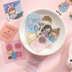 Accessories Kawaii Girl Adventures Stickers Set