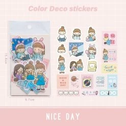 Accessories Kawaii Girl Adventures Stickers Set