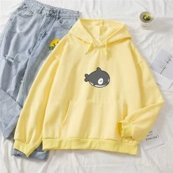 Apparel Kawaii Gray Whale Part-Cotton Hoodie