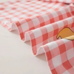 Home Decor Kawaii Illustration Checked Supreme Bedding Set