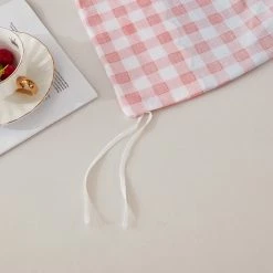 Home Decor Kawaii Illustration Checked Supreme Bedding Set