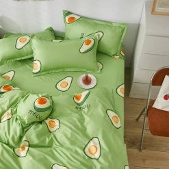 Home Decor Kawaii Japanese Avocado Paradise Bedding Set