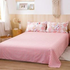 Home Decor Kawaii Japanese Cherry Bunny Bedding Set