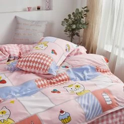 Home Decor Home & Pets Kawaii Japanese Party Cute Cat Bedding Set 16 Home Decor Home & Pets Kawaii Japanese Party Cute Cat Bedding Set