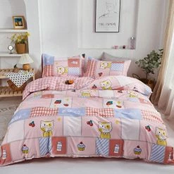 Home Decor Home & Pets Kawaii Japanese Party Cute Cat Bedding Set 18 Home Decor Home & Pets Kawaii Japanese Party Cute Cat Bedding Set