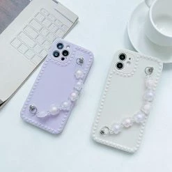 Accessories Kawaii Luxe Flower Chain IPhone Case