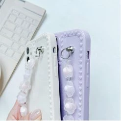 Accessories Kawaii Luxe Flower Chain IPhone Case