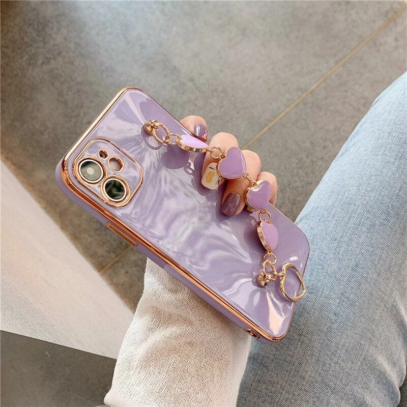 Accessories Kawaii Luxe Heart Chain IPhone Case 10 Accessories Kawaii Luxe Heart Chain IPhone Case