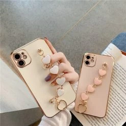 Accessories Kawaii Luxe Heart Chain IPhone Case