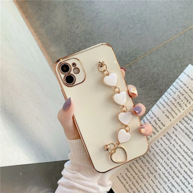 Accessories Kawaii Luxe Heart Chain IPhone Case 4 Accessories Kawaii Luxe Heart Chain IPhone Case