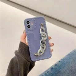 Accessories Kawaii Luxe Marble Chain IPhone Case