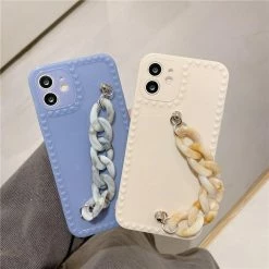 Accessories Kawaii Luxe Marble Chain IPhone Case