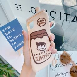 Accessories Food & Drinks Kawaii Milk Tea Zip IPhone Case