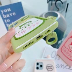 Accessories Food & Drinks Kawaii Milk Tea Zip IPhone Case