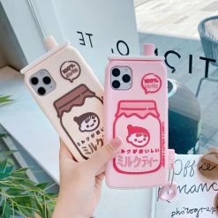 Accessories Food & Drinks Kawaii Milk Tea Zip IPhone Case