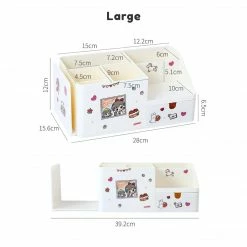 Accessories Kawaii Multifunctional Desktop Organiser Stationery 34 Accessories Kawaii Multifunctional Desktop Organiser Stationery