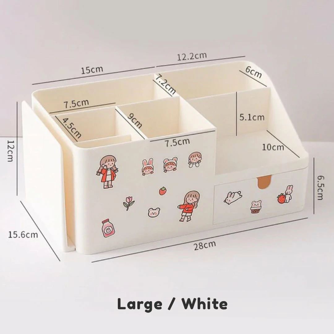 Accessories Kawaii Multifunctional Desktop Organiser Stationery 16 Accessories Kawaii Multifunctional Desktop Organiser Stationery