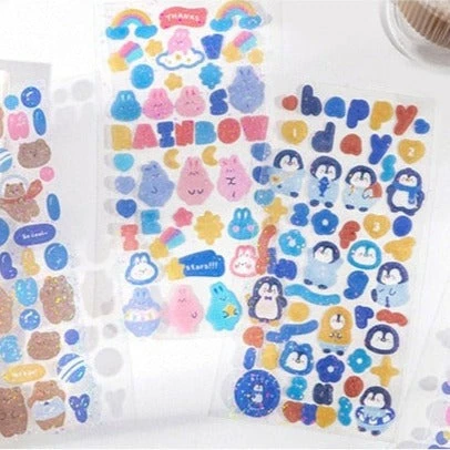 Accessories Kawaii Nature Animals Stickers Set 26 Accessories Kawaii Nature Animals Stickers Set