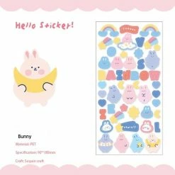 Accessories Kawaii Nature Animals Stickers Set 48 Accessories Kawaii Nature Animals Stickers Set