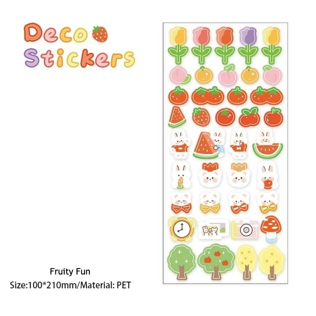 Accessories Kawaii Nature Animals Stickers Set 10 Accessories Kawaii Nature Animals Stickers Set