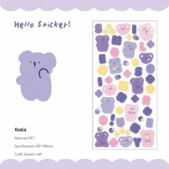 Accessories Kawaii Nature Animals Stickers Set 45 Accessories Kawaii Nature Animals Stickers Set