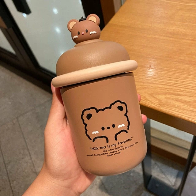 Home Decor Sea Animals Kawaii Pastel Animals Flask With Strap 4 Home Decor Sea Animals Kawaii Pastel Animals Flask With Strap