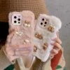 Accessories Kawaii Pastel Bear Decoden Plush IPhone Case