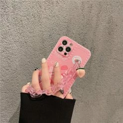 Accessories Kawaii Peach Soda Pendant Chain IPhone Case