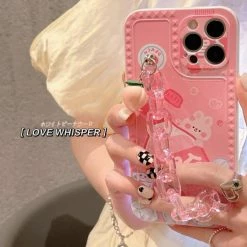 Accessories Kawaii Peach Soda Pendant Chain IPhone Case