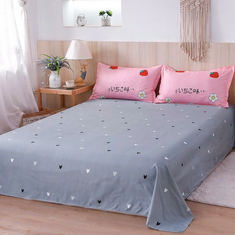 Home Decor Kawaii Pink & Grey Strawberry Pattern Bedding Set 6 Home Decor Kawaii Pink & Grey Strawberry Pattern Bedding Set