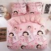 Home Decor Home & Pets Kawaii Pink Sleeping Girl Bedding Set