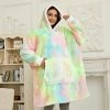 Apparel Kawaii Rainbow Oversized Thick Blanket Hoodie