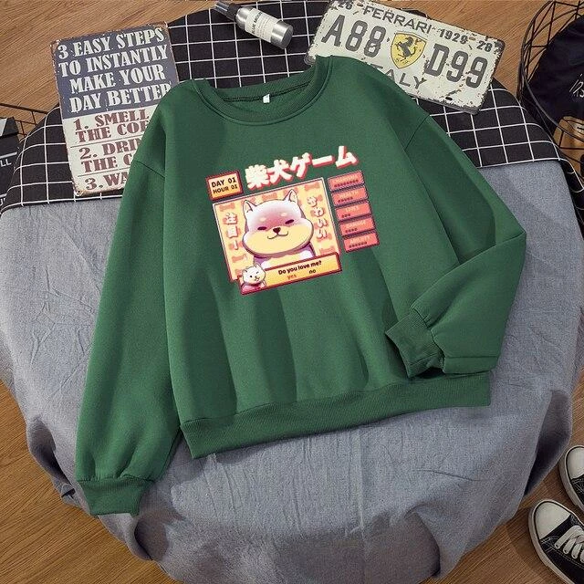 Apparel Kawaii Shiba Sweatshirt 8 Apparel Kawaii Shiba Sweatshirt
