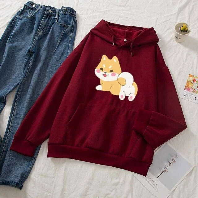 Apparel Kawaii Shiba Part-Cotton Hoodie 10 Apparel Kawaii Shiba Part-Cotton Hoodie