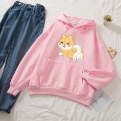 Apparel Kawaii Shiba Part-Cotton Hoodie 24 Apparel Kawaii Shiba Part-Cotton Hoodie