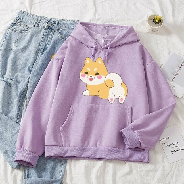 Apparel Kawaii Shiba Part-Cotton Hoodie 9 Apparel Kawaii Shiba Part-Cotton Hoodie