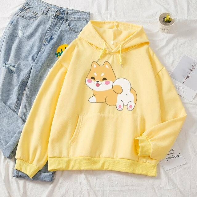 Apparel Kawaii Shiba Part-Cotton Hoodie 8 Apparel Kawaii Shiba Part-Cotton Hoodie