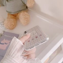 Accessories Kawaii Soft Purple Bear IPhone Case