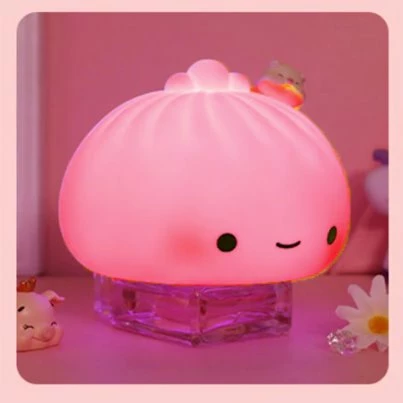 Home Decor Kawaii Steamed Bao Bun Buddy LED Night Light 12 Home Decor Kawaii Steamed Bao Bun Buddy LED Night Light