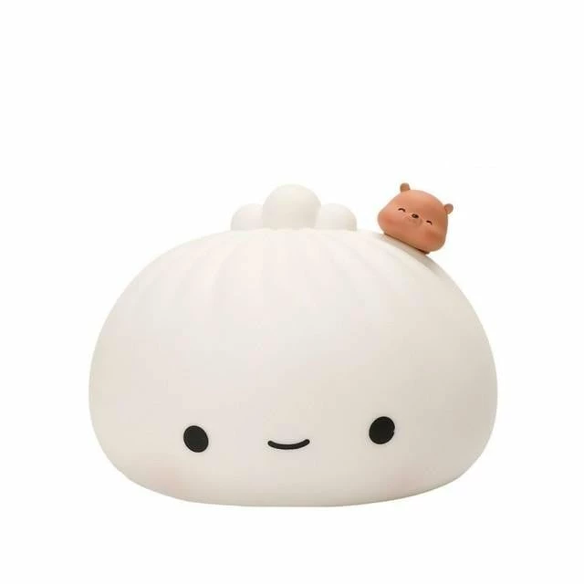 Home Decor Kawaii Steamed Bao Bun Buddy LED Night Light 5 Home Decor Kawaii Steamed Bao Bun Buddy LED Night Light