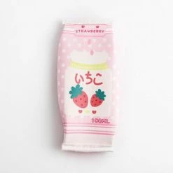 Accessories Kawaii Strawberry Milk Bag Pouch Pencil Case Stationery