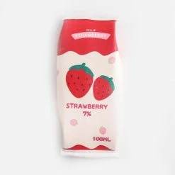 Accessories Kawaii Strawberry Milk Bag Pouch Pencil Case Stationery