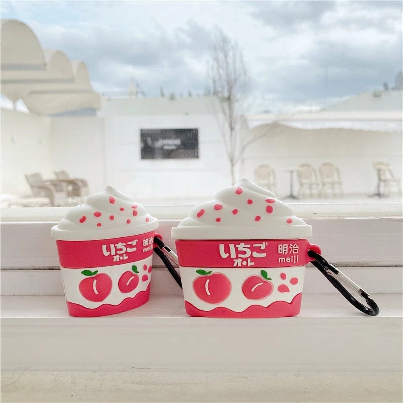 Accessories Kawaii Strawberry Peach Ice Cream Airpods Case (1&2&Pro) 13 Accessories Kawaii Strawberry Peach Ice Cream Airpods Case (1&2&Pro)