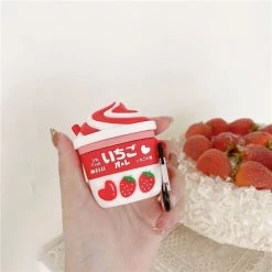 Accessories Kawaii Strawberry Peach Ice Cream Airpods Case (1&2&Pro) 18 Accessories Kawaii Strawberry Peach Ice Cream Airpods Case (1&2&Pro)