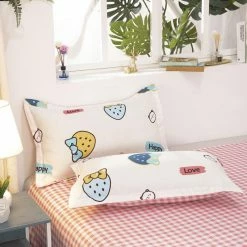 Home Decor Home & Pets Kawaii Sweet Strawberry Bedding Set