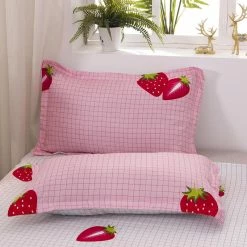 Home Decor Home & Pets Kawaii Sweet Strawberry Bedding Set