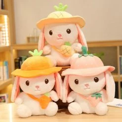 Soft Toy Kawaii White Adventure Bunny Plushies Family