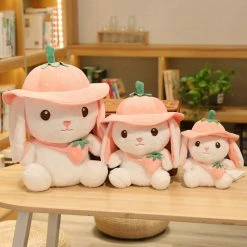 Soft Toy Kawaii White Adventure Bunny Plushies Family